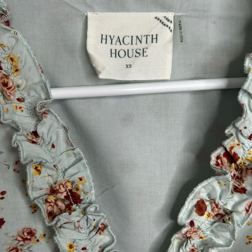Hyacinth  Tuckernuck  Soft Floral  Women's  Peplum Romantic SZ  XS  Bohemian